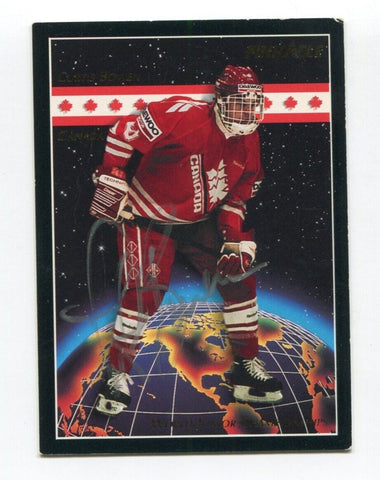 1994 Pinnacle Brands Curtis Bowen Signed Card Hockey Autograph NHL AUTO #468