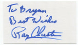 Raymond Chester Signed 3x5 Index Card Autographed Signature Football Raiders