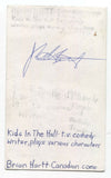 Brian Hartt Signed 3x5 Index Card Autographed Signature Producer Comic MADtv