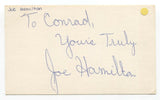 Joe Hamilton Signed 3x5 Index Card Autographed Signature Basketball ABA NBA