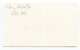 Kathy Whitworh Signed 3x5 Index Card Autograph Golf LPGA World Golf Hall of Fame