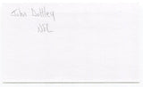 John "Kayo" Dottley Signed 3x5 Index Card Autographed Football Ole Miss Chicago