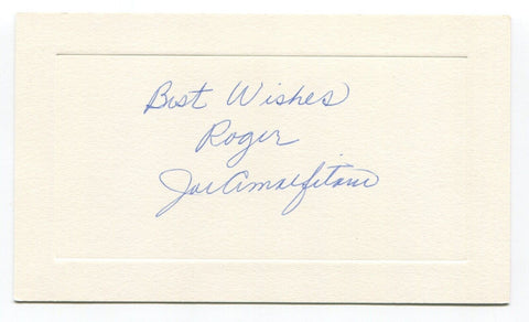 Joey Amalfitano Signed Card Autograph Baseball MLB Roger Harris Collection