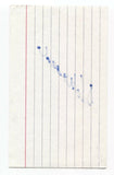 Barbet Schroeder Signed 3x5 Index Card Autographed Director Single White Female