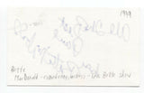 Bette MacDonald Signed 3x5  Index Card Autographed Signature Actress Comedian