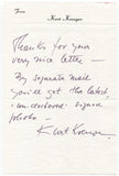Kurt Kreuger Signed Handwritten Letter ALS Autographed Signature Actor
