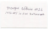 Margene Askins Signed 3x5 Index Card Autograph Signature NFL Ottawa Rough Riders