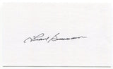 Frank Baumann 3x5 Index Card Autographed Signature Boston Red Sox Debut 1948