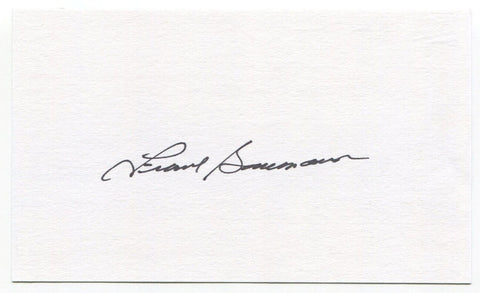 Frank Baumann 3x5 Index Card Autographed Signature Boston Red Sox Debut 1948