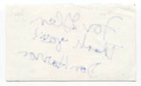 Don Harron Signed 3x5 Index Card Autograph Signature Actor