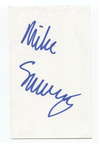 Mike Sweeney Signed 3x5 Index Card Autograph Signature Comedian Writer Conan