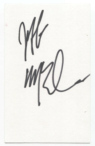 Redd Kross Jeff McDonald Signed 3x5 Index Card Autographed Signature