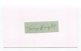 Harry Bright Signed Cut Index Card Autographed Baseball MLB Pittsburgh Pirates
