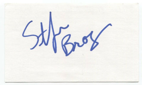 Stefan Brogren Signed 3x5 Index Card Autograph Signature Comedian Actor Degrassi