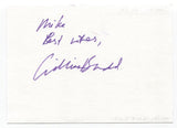 Gillian Budd Signed Page Autographed Signature Inscribed "To Mike" Actress