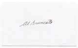 Albert "Al" Brancato Signed 3x5 Index Card Autographed Philadelphia Athletics