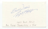 Ron Frenz Signed 3x5 Index Card Autographed Comic Artist Marvel Spiderman Thor