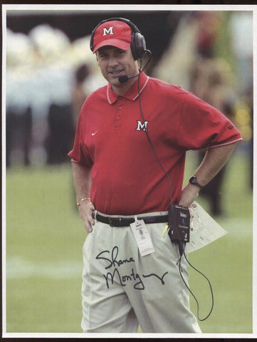 Shane Montgomery Signed 8x10 Photo College NCAA Football Coach Autograph Miami