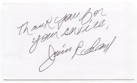 Jim Roland Signed 3x5 Index Card Autographed MLB Baseball Minnesota Twins