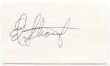 Ed Stroud Signed 3x5 Index Card Autographed MLB Baseball Washington Senators