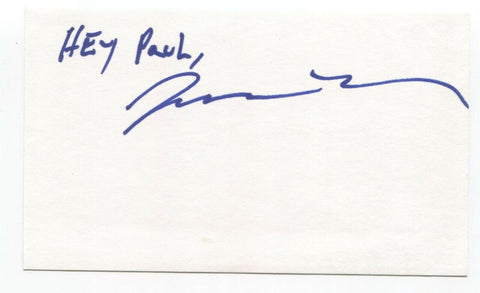Weakerthans Jason Tait Signed 3x5 Index Card Autographed Signature