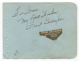 Frank Gallagher Signed Album Page 1950's Autographed Singer