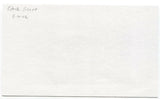 George Estock Signed 3x5 Index Card Baseball Autographed Signature