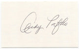 Andy Pafko Signed 3x5 Index Card Autographed MLB Baseball Chicago Cubs