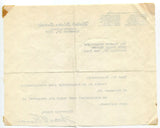 Walter F. George Signed Letter Autographed Signature Georgia Senator