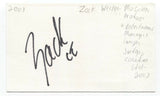 Zack Werner Signed 3x5 Index Card Autographed Signature Music Manager Producer