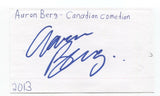 Aaron Berg Signed Index 3x5 Card Autographed Signature Actor Comedian