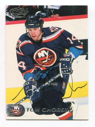 1998 Pacific Trading Tom Chorske Signed Card Hockey NHL Autograph AUTO #278