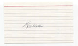 Leo Wells Signed 3x5 Index Card Baseball Autographed Signature