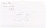 Steve Blass Signed 3x5 Index Card Autographed Pittsburgh Pirates World Series