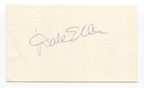 Dale Ellis Signed 3x5 Index Card Autographed Basketball Seattle SuperSonics