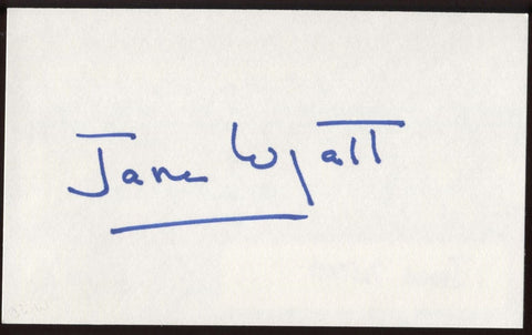 Jane Wyatt Signed Index Card Signature Vintage Autographed AUTO 