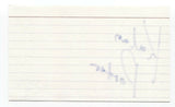 Kalan Porter Signed 3x5 Index Card Autographed Signature Singer