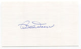 Bob "Bobby" Doerr Signed 3x5 Index Card Autographed MLB Baseball Red Sox HOF