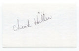 Chuck Hiller Signed 3x5 Index Card Baseball Autographed Signature