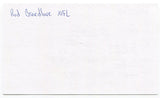 Rod Breedlove Signed 3x5 Index Card Autographed football Washington Redskins