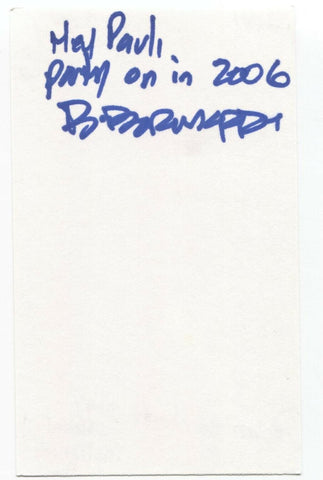 By Divine Right - Brian Borcherdt Signed 3x5 Index Card Autographed Band