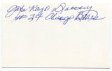 John "Kayo" Dottley Signed 3x5 Index Card Autographed Football Ole Miss Chicago