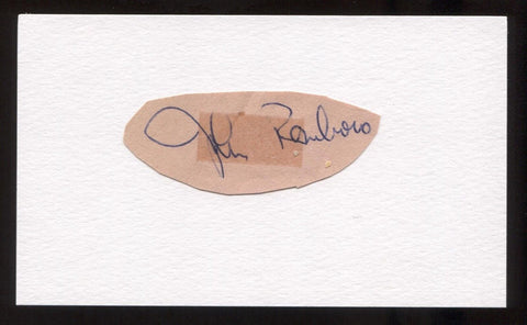 Johnny Roseboro Signed Cut Autograph Signature Signed Circa 1962 Baseball