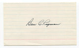 Ben Chapman Signed 3x5 Index Card Autographed Signature Baseball