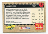 1992 Maxx McDonalds Robert Yates Signed Card Racing Autograph NASCAR AUTO #6