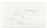 Suzanne Carlton Signed 3x5 Index Card Autograph Signature Actress