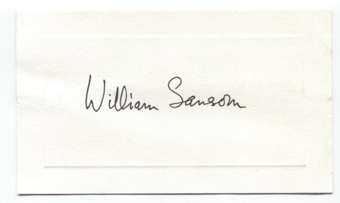 William Sansom Signed Card Autographed Signature Author Writer Novelist