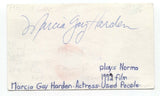 Marcia Gay Harden Signed 3x5 Index Card Autograph Signature Actress Pollock