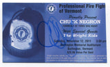 Chuck Negron Signed Show Card Autographed Singer Three Dog Night