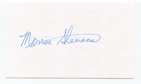 Morrie Steevens Signed 3x5 Index Card Autographed MLB Baseball Chicago Cubs